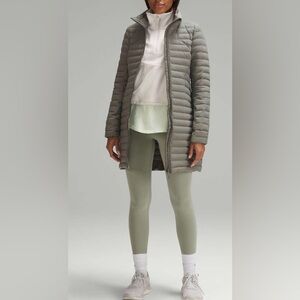 NWOT Lululemon Pack It Down Long Jacket Grey Sage
